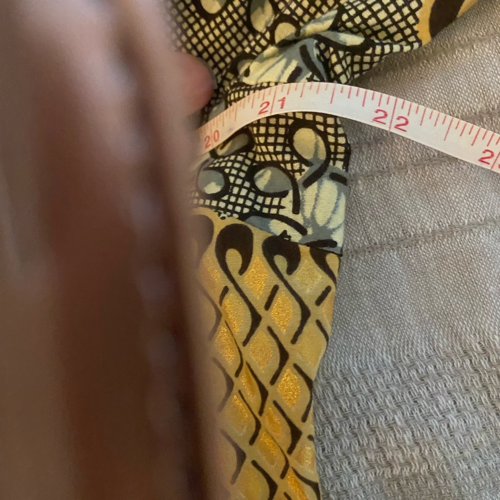 African inspired from DC boutique, vibrant gold and black Jacket Dress XL NWOT - Picture 9 of 10
